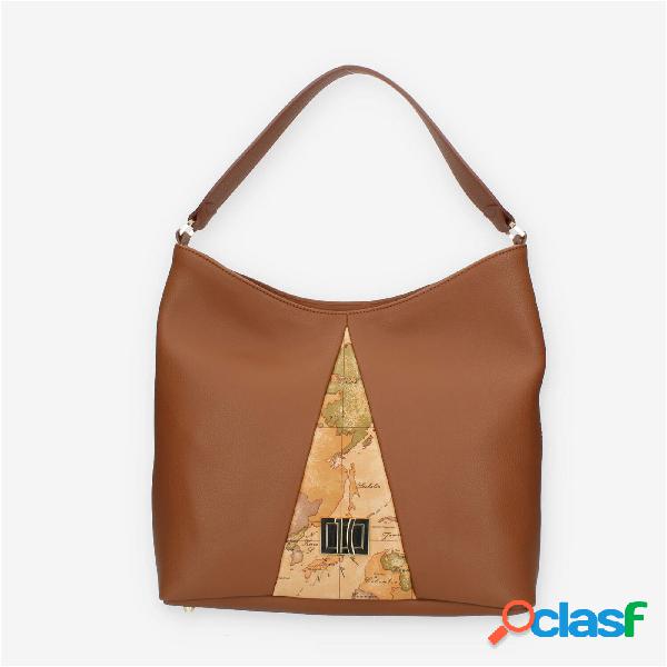 Alviero Martini Prima Classe Borsa a spalla in pelle cuoio e