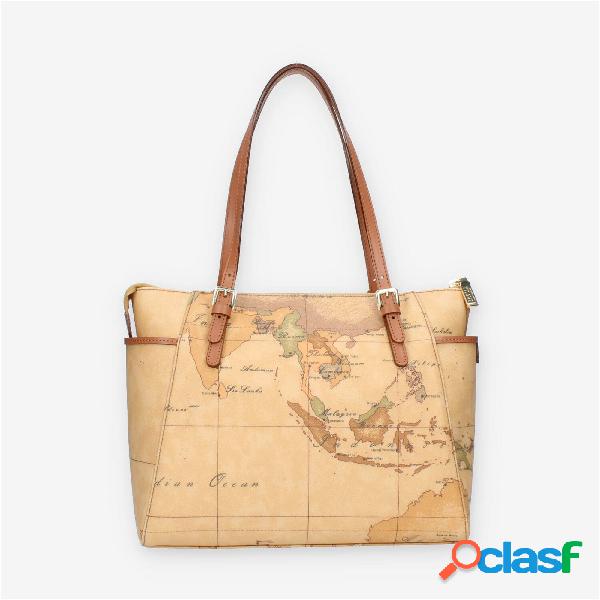 Alviero Martini Prima Classe Shopping media Geo Classic con