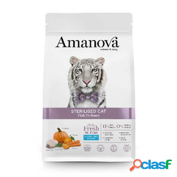 Amanova - Amanova Sterilised Cat Al Pesce Per Gatti