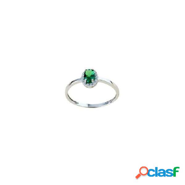 Anello solitario con pietra verde (mod. A2424B) 13
