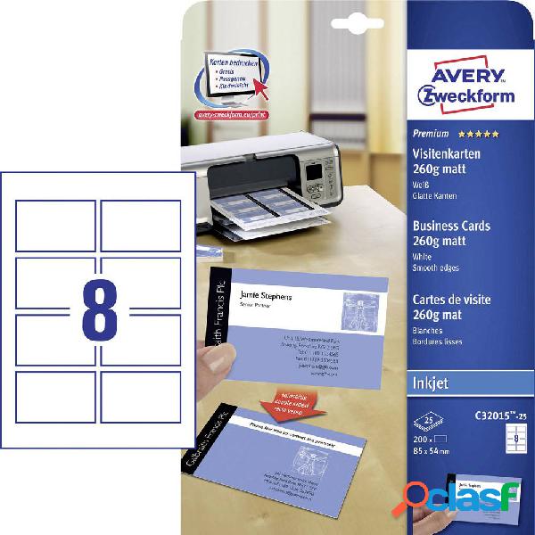Avery-Zweckform C32015-25 Biglietti da visita stampabili,