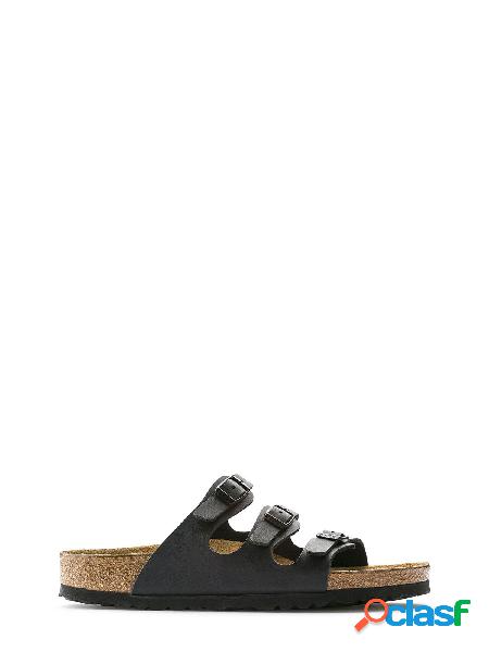 BIRKENSTOCK SANDALI DONNA 1019069BLACK FIBRE SINTETICHE NERO