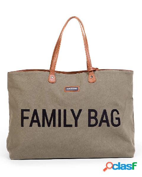 Borsa Childhome Family Bag in Canvas - Kaki