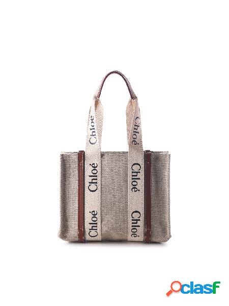 Borsa woody media in lino