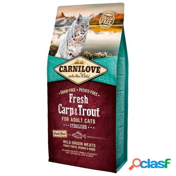 Carnilove Cat Fresh Carpa & Trota - Sterilised 6 kg (GRATIS