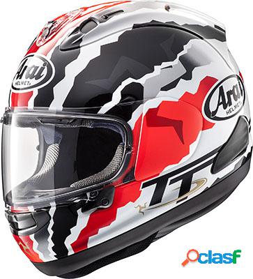 Casco Integrale Arai RX-7 V DOOHAN TT in fibra Nero Bianco