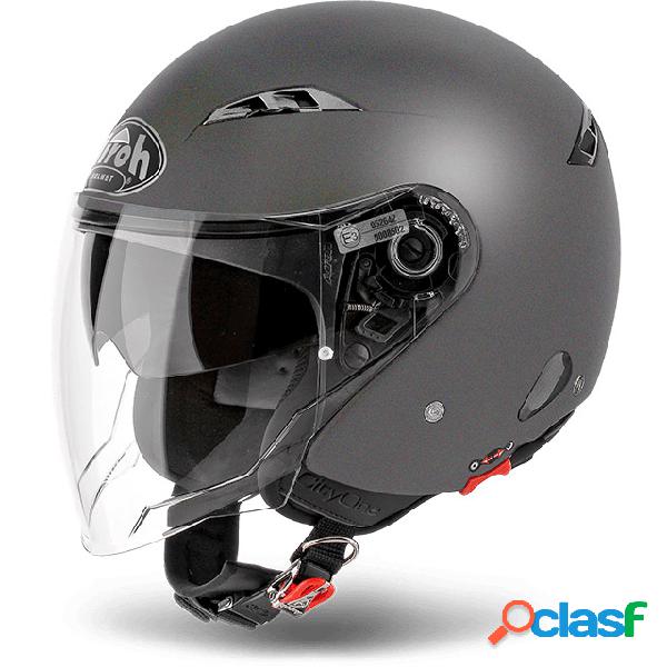 Casco Jet Airoh City One Color antracite opaco