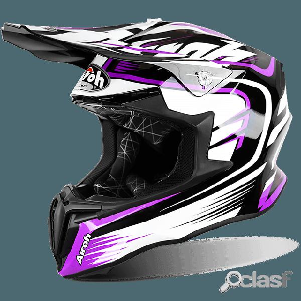 Casco cross Airoh Twist Mix rosa lucido