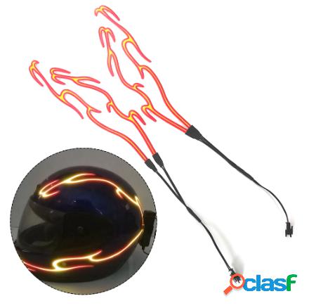 Casco da moto 4 in 1 LED Striscia adesiva impermeabile a