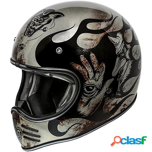 Casco integrale Premier MX BD TITANIUM in fibra Titanio Nero