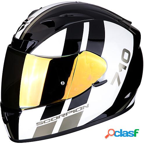 Casco integrale Scorpion EXO 710 AIR GT in fibra Nero Bianco