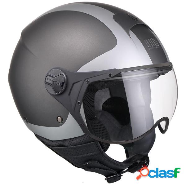 Casco jet CGM 107V POSITANO visiera sagomata Titanium opaco