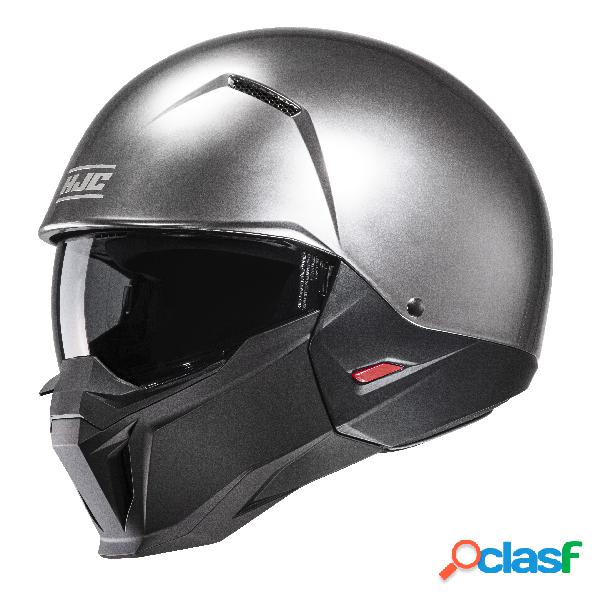 Casco jet HJC i20 Hyper Argento