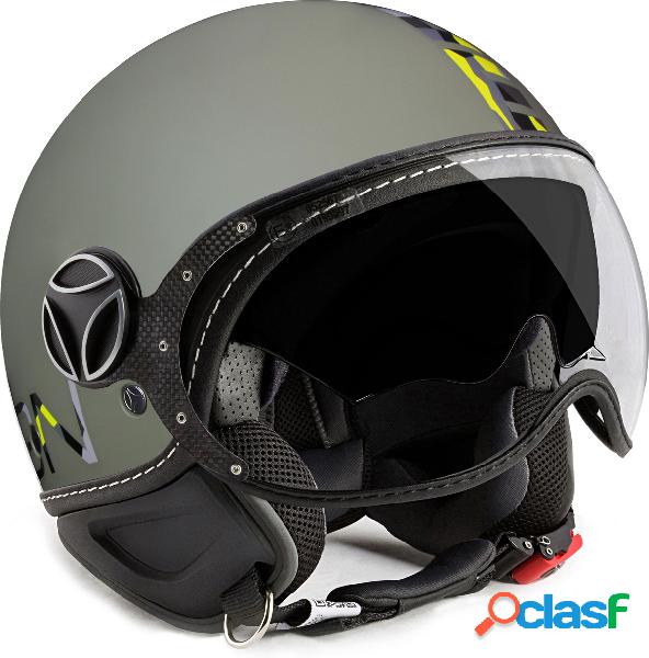 Casco jet Momo Design Fighter EVO salvia camouflage