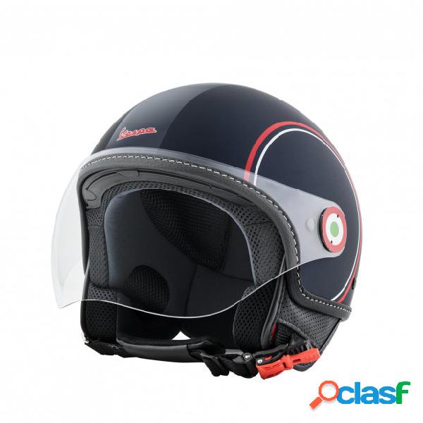 Casco jet Vespa Modernist Blu Opaco