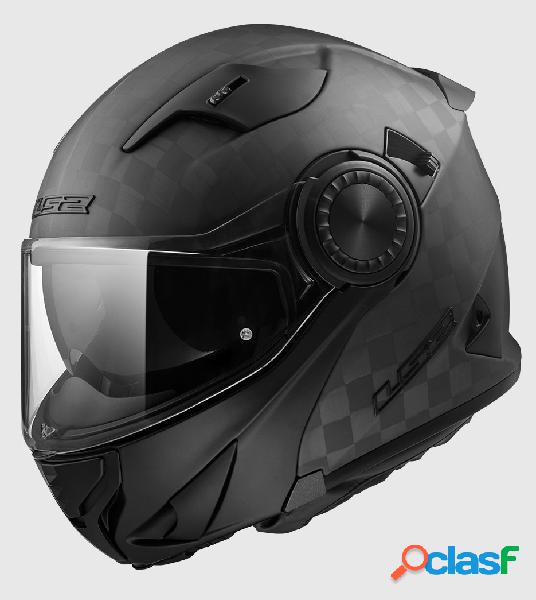 Casco modulare LS2 FF313 VORTEX MATT CARBON in carbonio