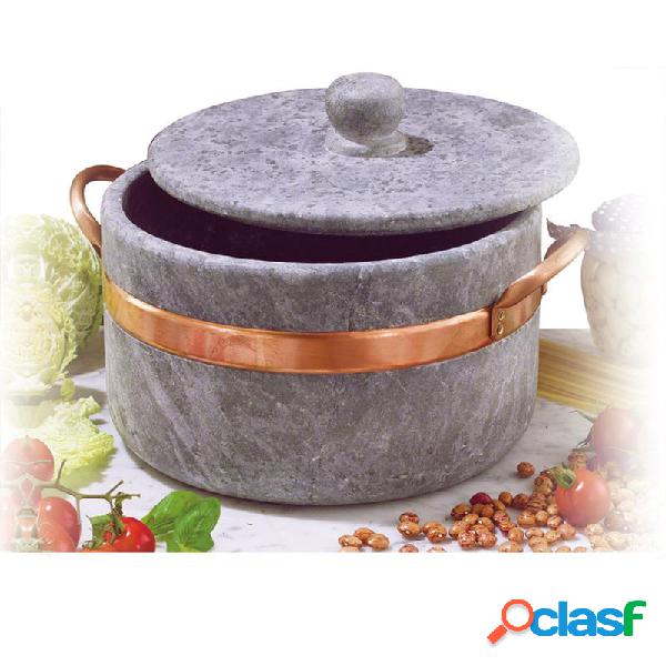 Casseruola in Pietra Ollare diametro 23xh11 cm - LT 3,10 2
