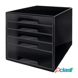 Cassettiera Drawer Cabinet Cube 5 - nero - Leitz (unit