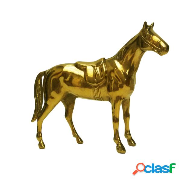 Cavallo in Ottone massiccio Dimensioni 18x23cm - peso 2.00