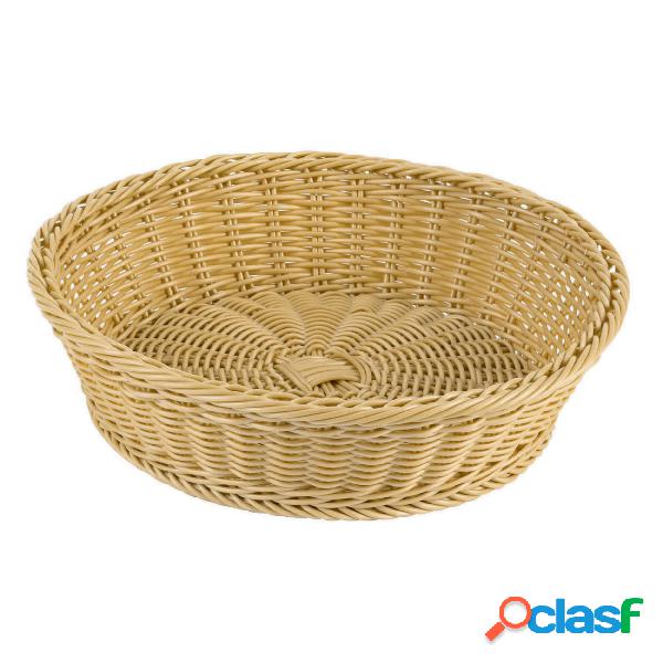 Cesta Porta Pane Diam Cm 32 Polyrattan, peso 0,47 kg