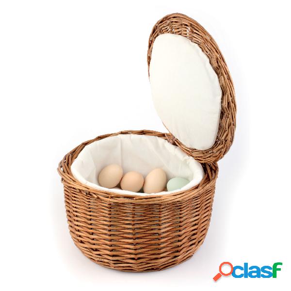 Cesto Uova Imbottito Buffet Rattan, peso 0,28 kg