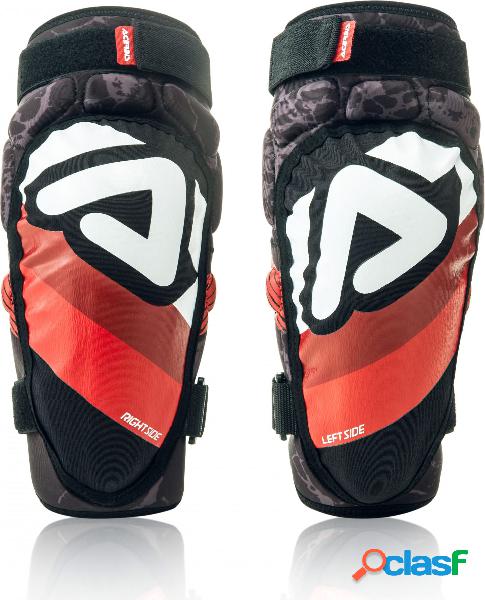 Coppia di ginocchiere bambino Acerbis Soft 3.0 Nero Rosso