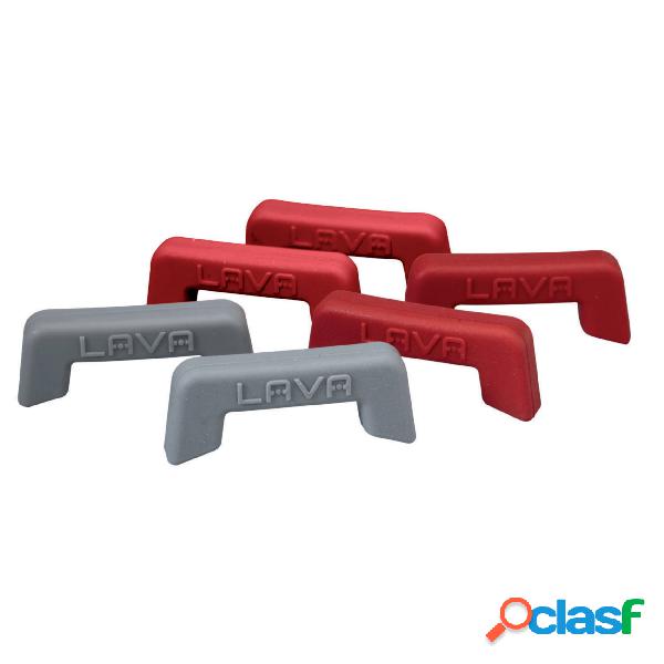 Coprimaniglie, 2 Pz Rosso, Silicone, peso 0,06 kg