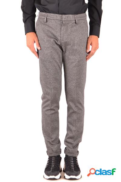 DONDUP PANTALONI UOMO UP235JS0220UXXXDU999 COTONE GRIGIO