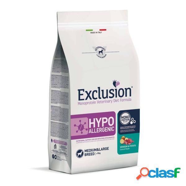 Exclusion Hypoallergenic Cervo e Patate 12 kg (GRATIS