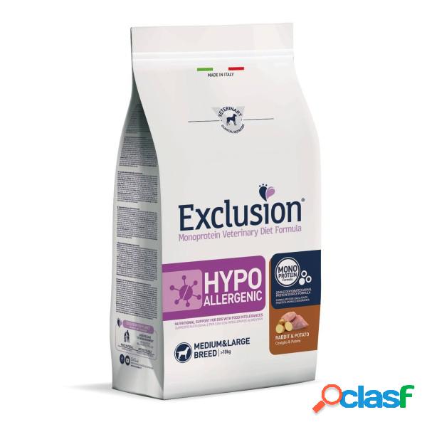 Exclusion Hypoallergenic Coniglio e Patate 12 kg (GRATIS