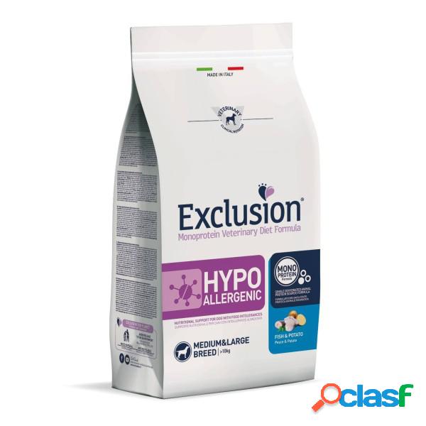 Exclusion Hypoallergenic Pesce e Patate 12 kg (GRATIS
