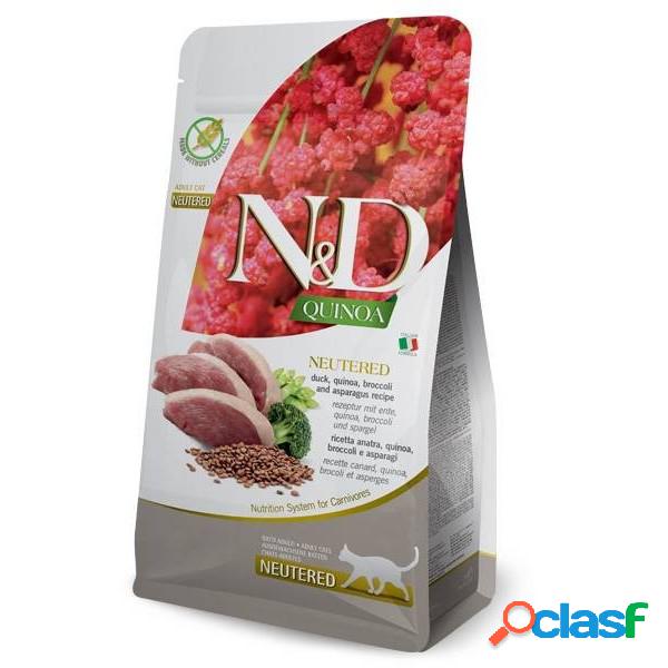 Farmina N&D Quinoa Feline Anatra Broccoli Asparagi Neutered