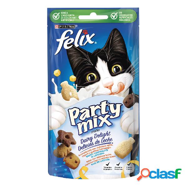 Felix Party Mix Snack per gatti Dairy Delight con Latte,