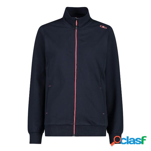 Felpa Cmp Full Zip (Colore: NERO-P.FLUO, Taglia: M)