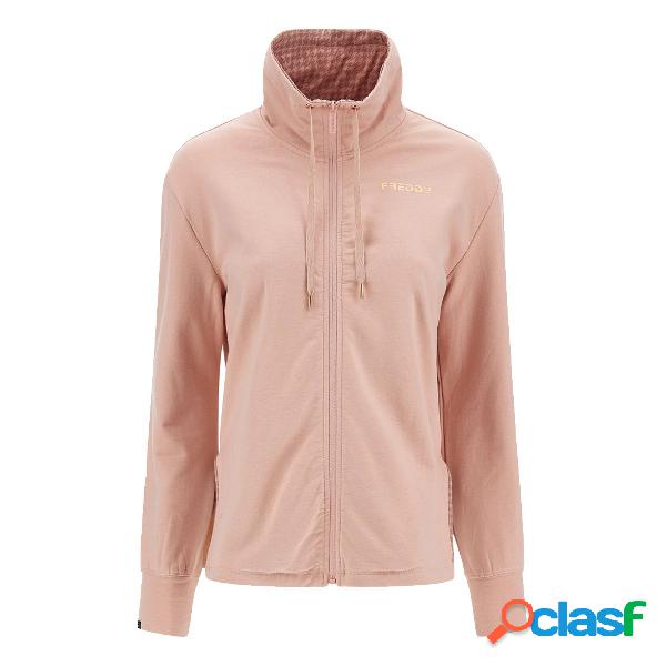 Felpa Freddy comfort full zip (Colore: smoke rose, Taglia: