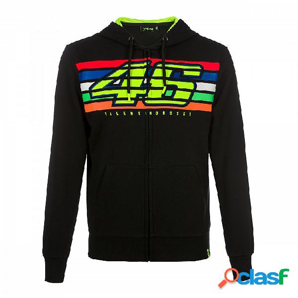 Felpa VR46 46 STRIPES Nero