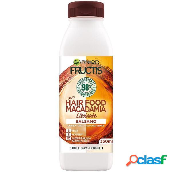 Garnier fructis hair food balsamo macadamia lisciante 350 ml