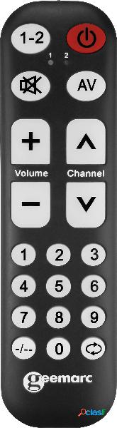 Geemarc TV-10 Universale Telecomando Nero