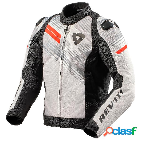 Giacca moto Revit Apex TL Bianco Nero