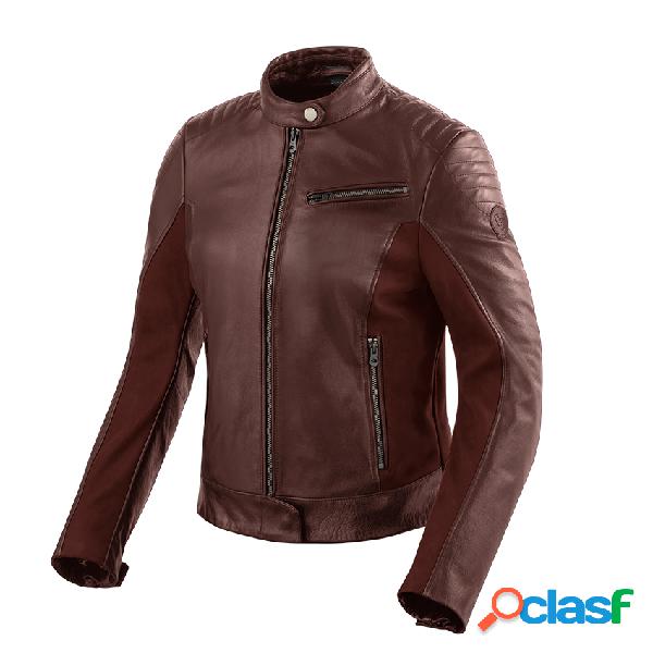 Giacca moto donna pelle Revit Clare Ladies Rosso