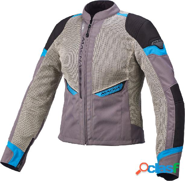 Giacca moto donna touring estiva Macna Event Ladies Grigio