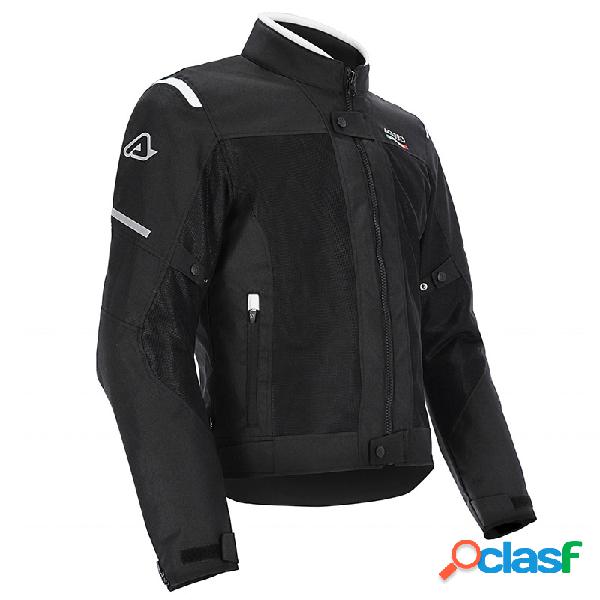 Giacca moto estiva Acerbis ON ROAD RUBY 3 strati Nero Bianco