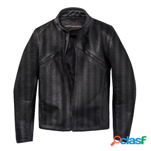 Giacca moto pelle estiva Dainese72 PRIMA72 traforata Nero