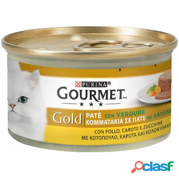Gourmet Gold Cat Adult Patè con Verdure, con Pollo, Carote