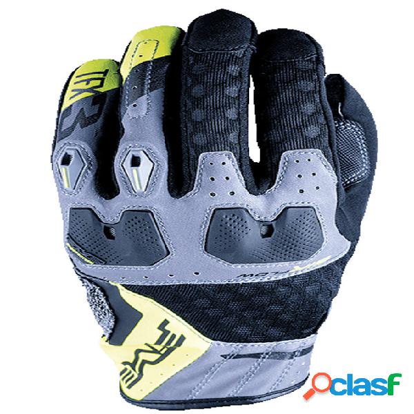 Guanti moto estivi Five TFX3 AIRFLOW Grigio Giallo Fluo