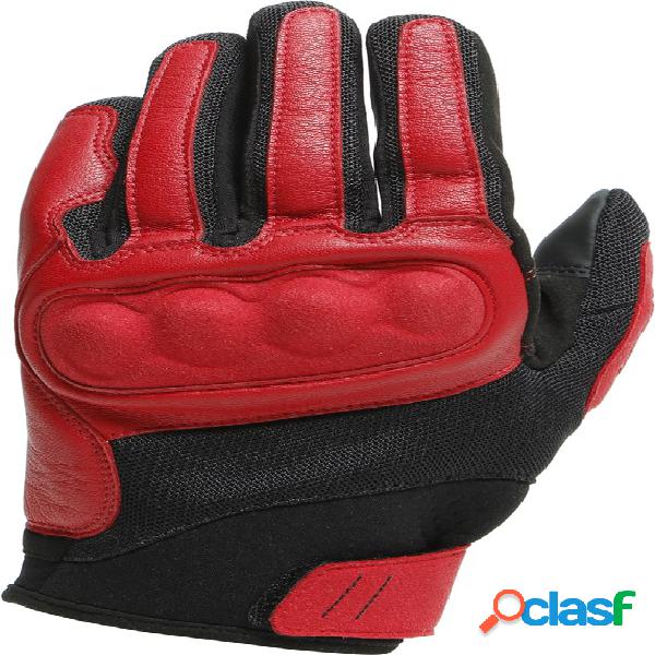 Guanti moto in pelle e tessuto estivi Dainese72 SABHA Rosso