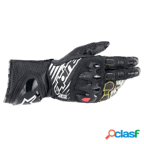 Guanti moto pelle racing Alpinestars GP TECH V2 Nero Bianco