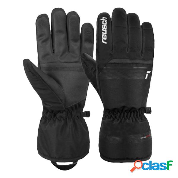 Guanti sci Reusch Snow King (Colore: black-white, Taglia: