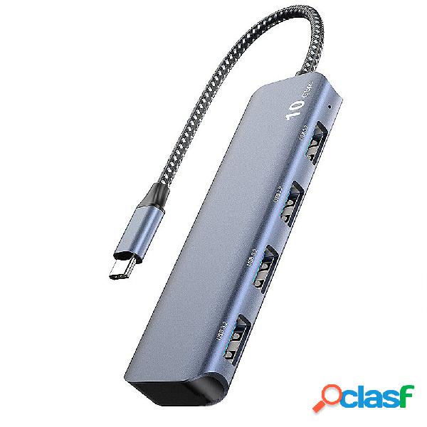 Hub USB 4 in 1 Docking station di tipo C con 4 adattatori