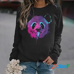 Ispirato da Con animale Panda Felpa Pullover Girocollo Manga